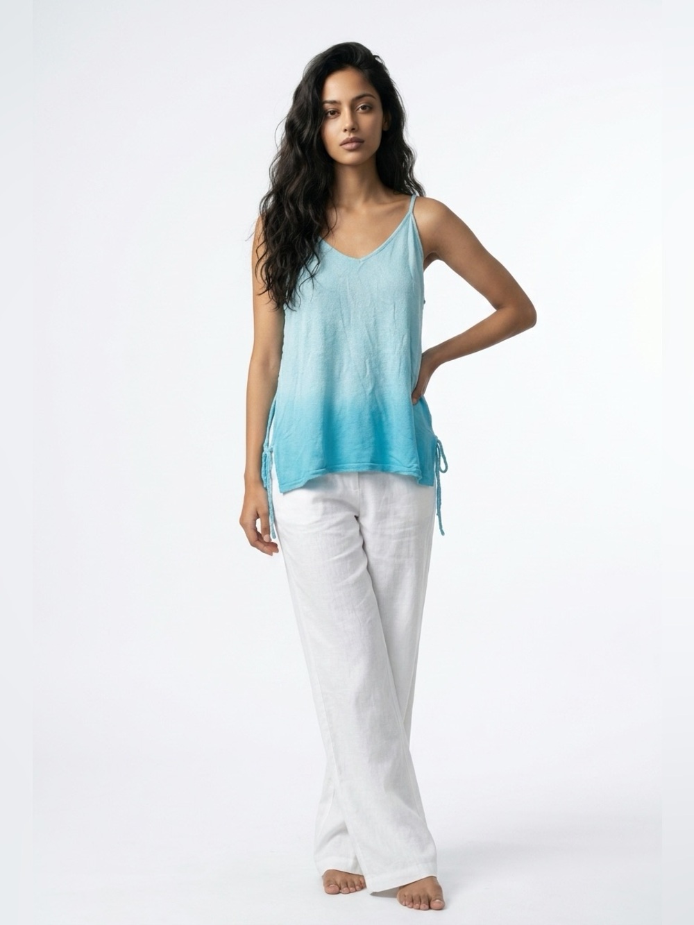 Rip Curl Aqua Gauze Beach Cover Up Tank Top Oversized Small - Picture 1 of 11